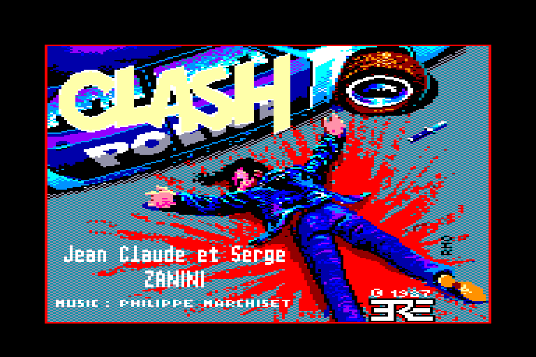 screenshot of the Amstrad CPC game Clash
