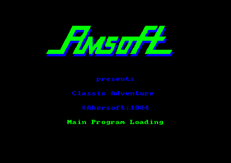 screenshot of the Amstrad CPC game Classic adventure
