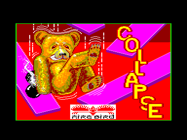 screenshot of the Amstrad CPC game Collapse