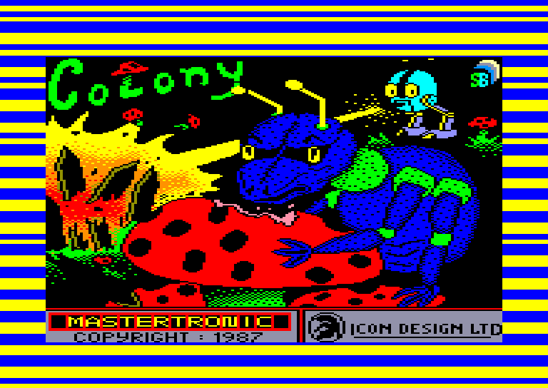 screenshot of the Amstrad CPC game Colony
