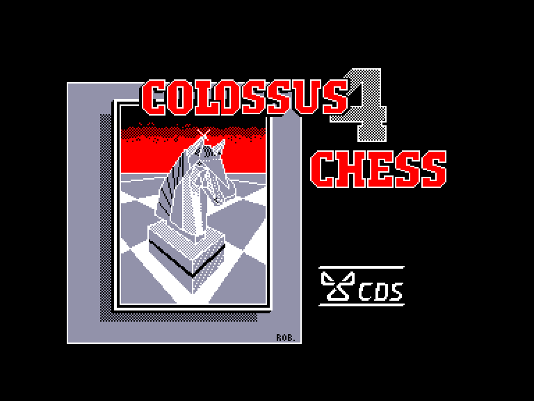 screenshot of the Amstrad CPC game Colossus Chess 4