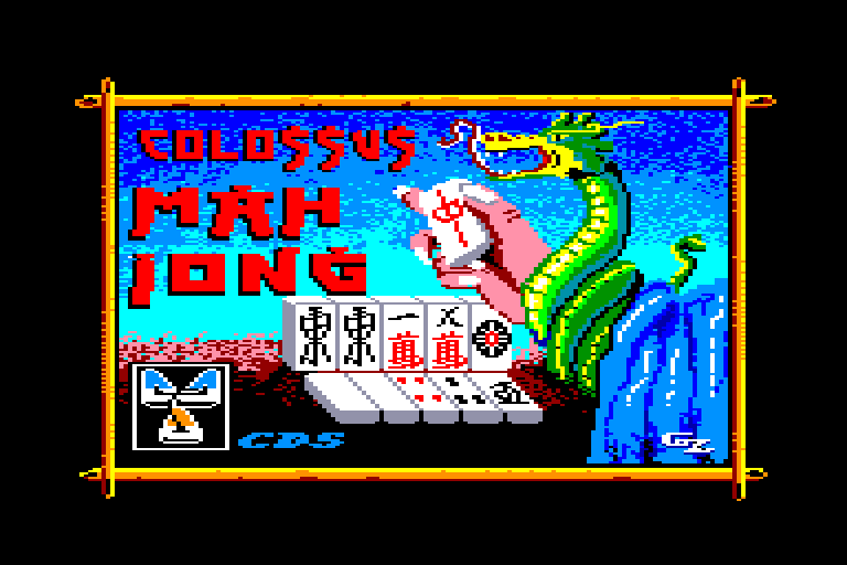 screenshot du jeu Amstrad CPC Colossus mah jong