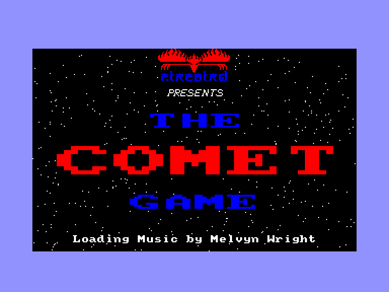 screenshot of the Amstrad CPC game Comet game (the)