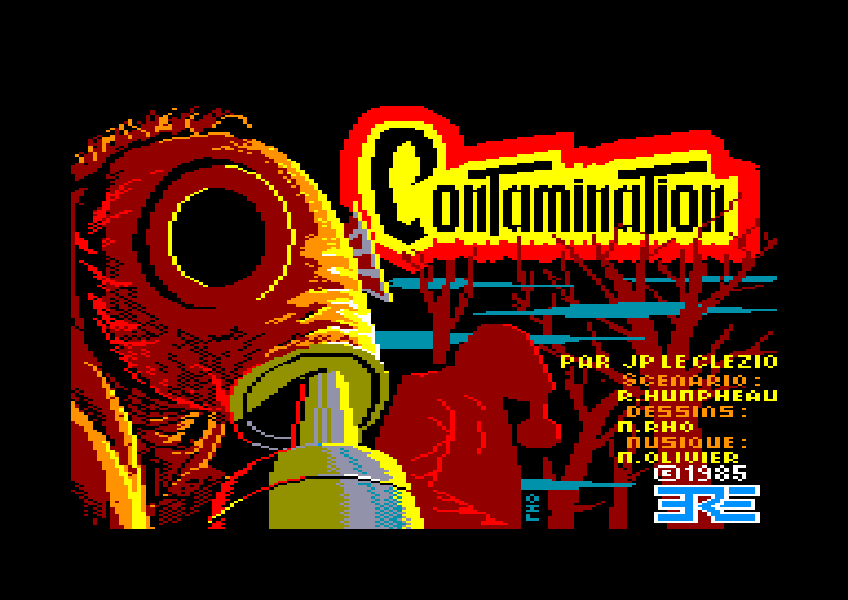 screenshot du jeu Amstrad CPC Contamination