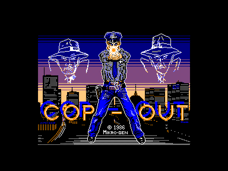 screenshot of the Amstrad CPC game Cop-Out