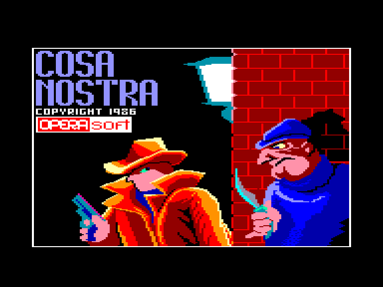 screenshot of the Amstrad CPC game Cosa nostra