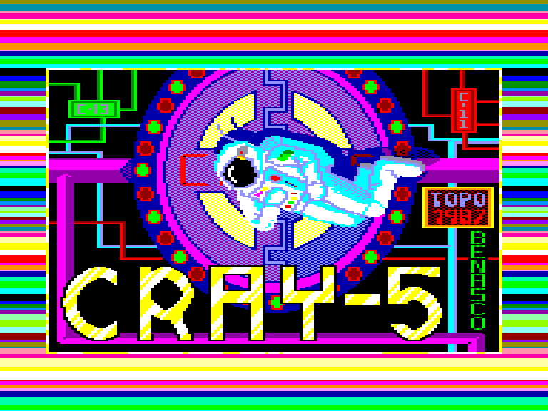 screenshot of the Amstrad CPC game Cray-5