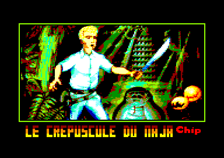 screenshot of the Amstrad CPC game Cr&eacute;puscule du Naja (le)