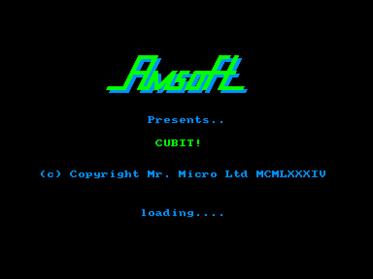 screenshot du jeu Amstrad CPC Cubit