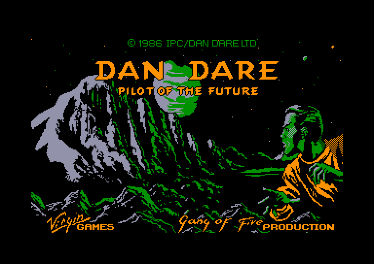 screenshot of the Amstrad CPC game Dan Dare