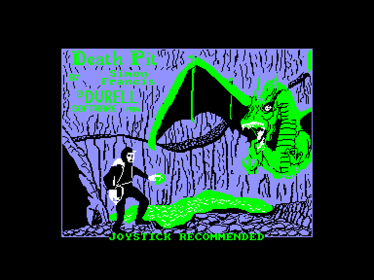 screenshot of the Amstrad CPC game Death pit