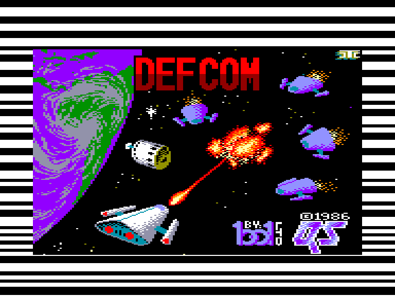 screenshot du jeu Amstrad CPC Defcom