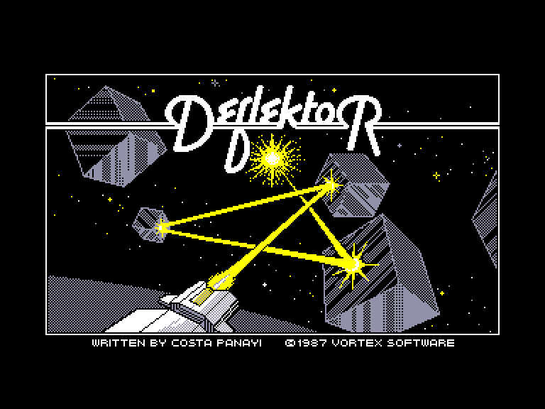 screenshot of the Amstrad CPC game Deflektor