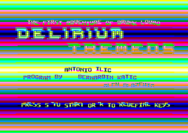 screenshot of the Amstrad CPC game Delirium Tremens