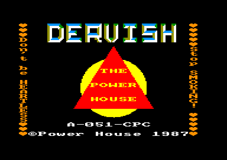 screenshot of the Amstrad CPC game Dervish
