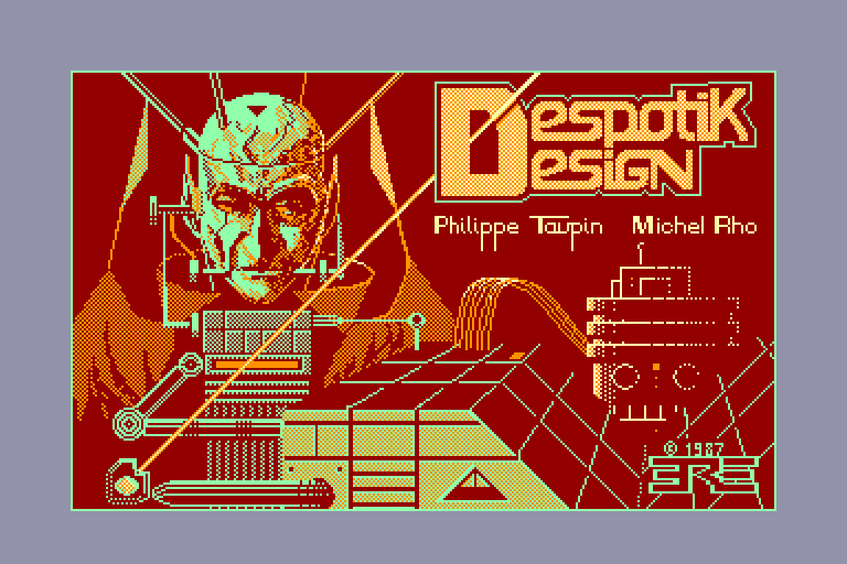 screenshot of the Amstrad CPC game Despotik design