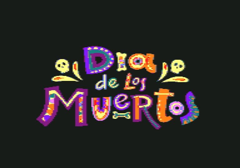 écran de chargement du jeu Amstrad CPC Dia de los Muertos