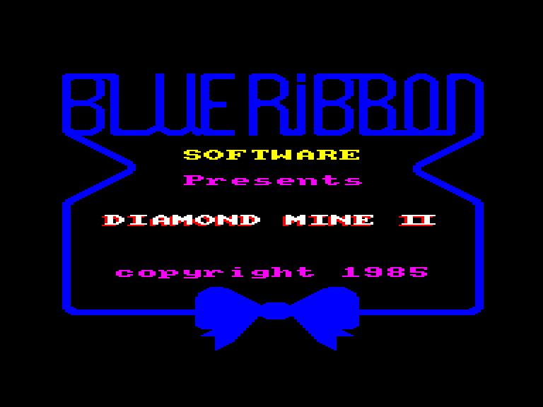 screenshot of the Amstrad CPC game Diamond Mine II
