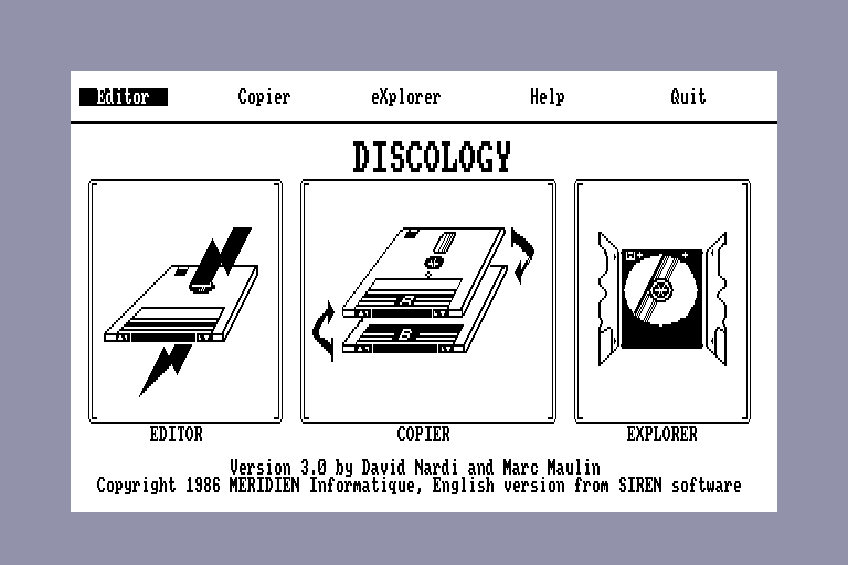 screenshot of the Amstrad CPC game Discology 3.0