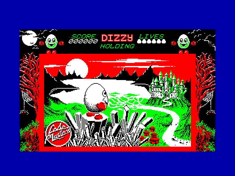 screenshot of the Amstrad CPC game Dizzy - The Ultimate Cartoon Adventure