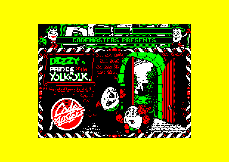 screenshot of the Amstrad CPC game Dizzy Prince of the Yolkfolk