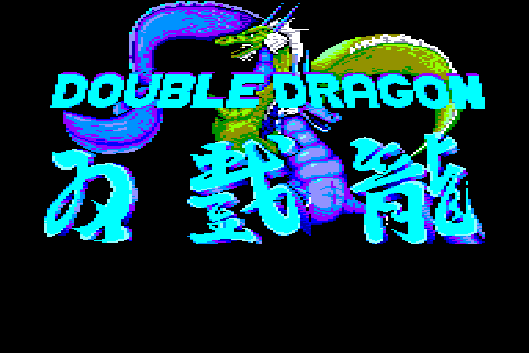screenshot of the Amstrad CPC game Double Dragon (Mastertronic)