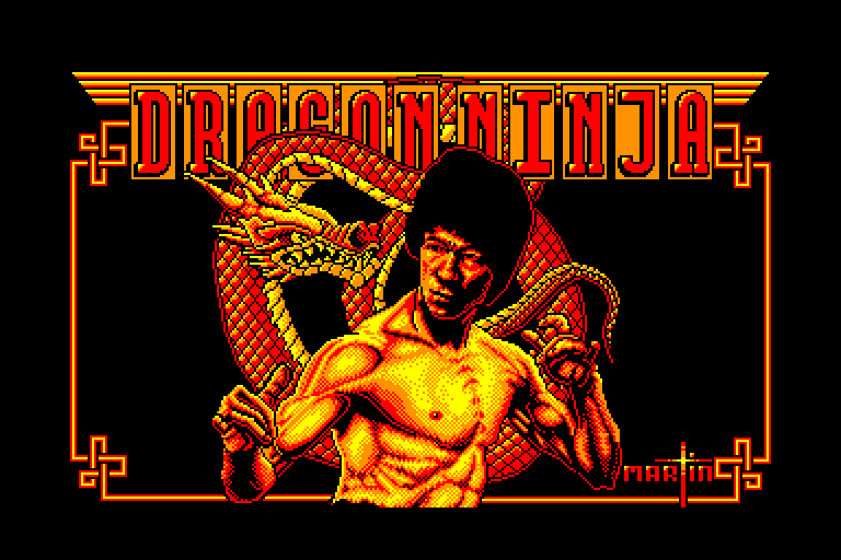 screenshot of the Amstrad CPC game Dragon Ninja