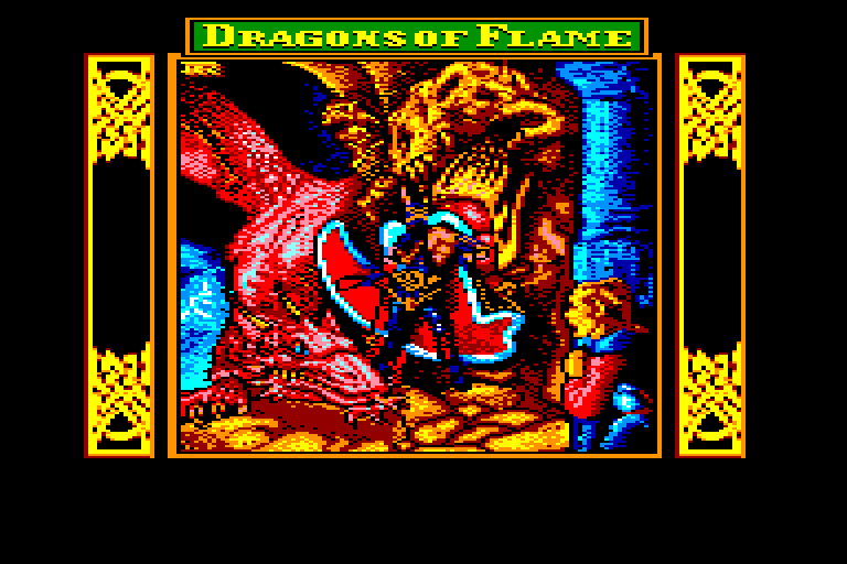 screenshot of the Amstrad CPC game Dragons of flame