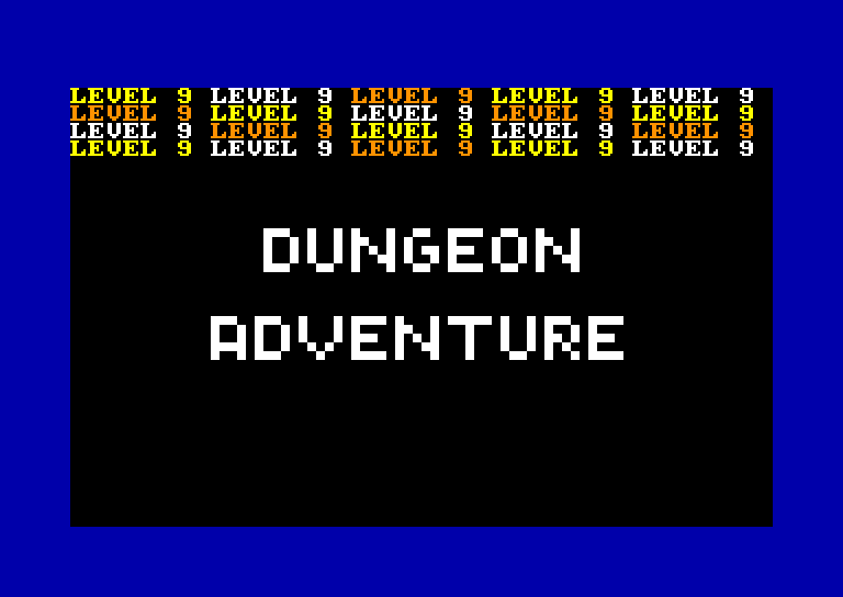 screenshot du jeu Amstrad CPC Dungeon adventure