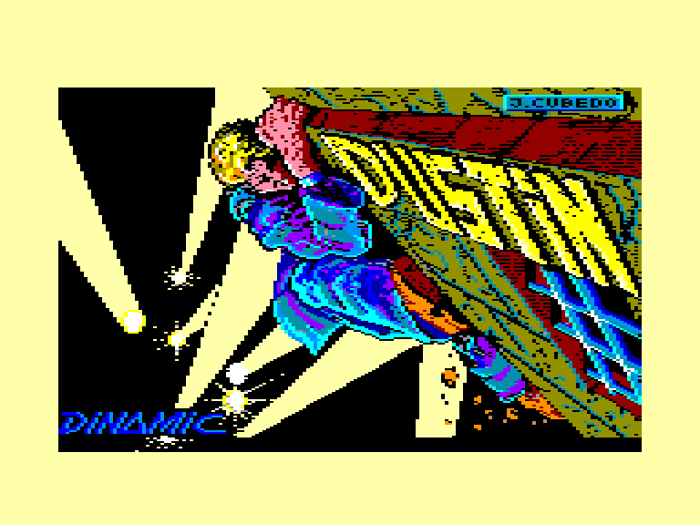 screenshot of the Amstrad CPC game Dustin