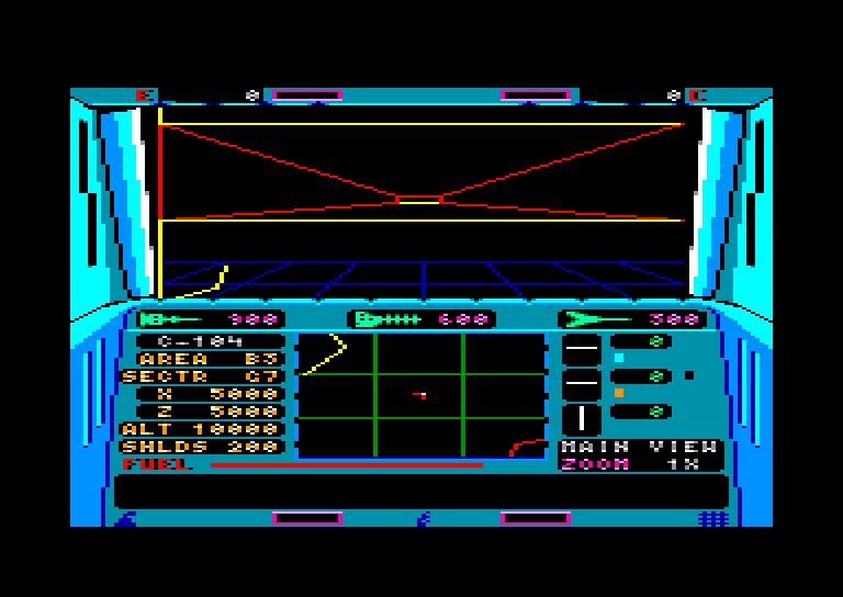 screenshot du jeu Amstrad CPC Echelon