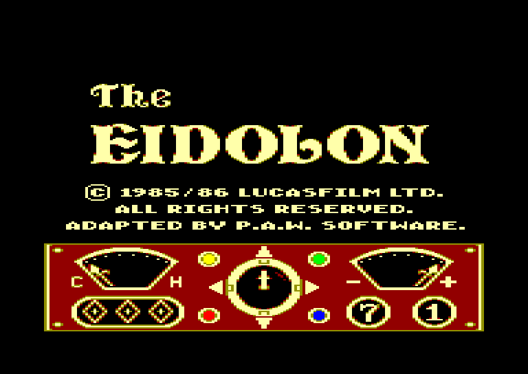 screenshot du jeu Amstrad CPC Eidolon (the)