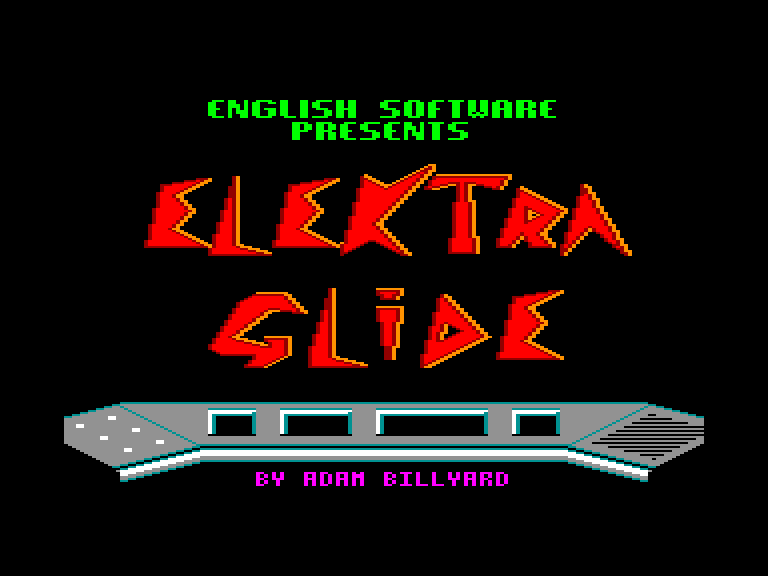 screenshot of the Amstrad CPC game Elektra Glide