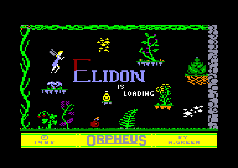screenshot of the Amstrad CPC game Elidon