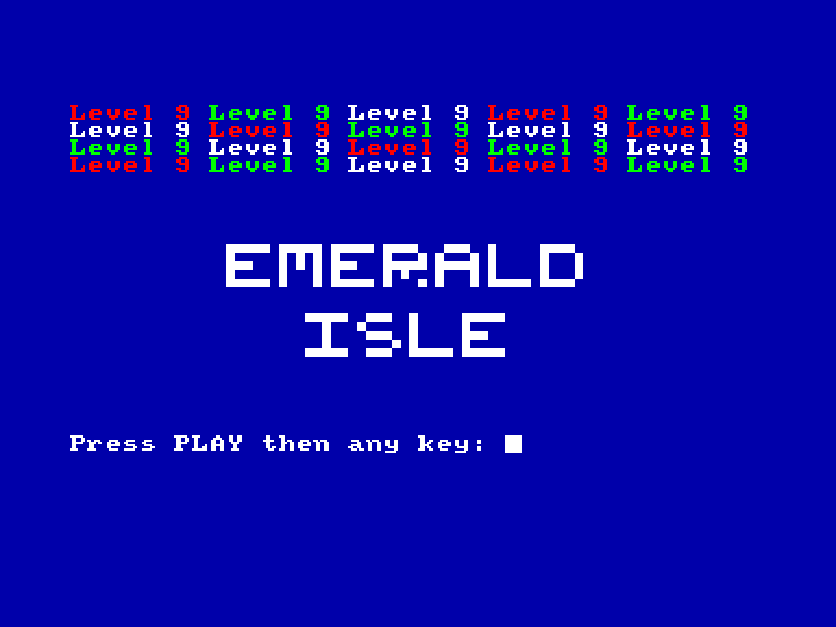 screenshot du jeu Amstrad CPC Emerald isle