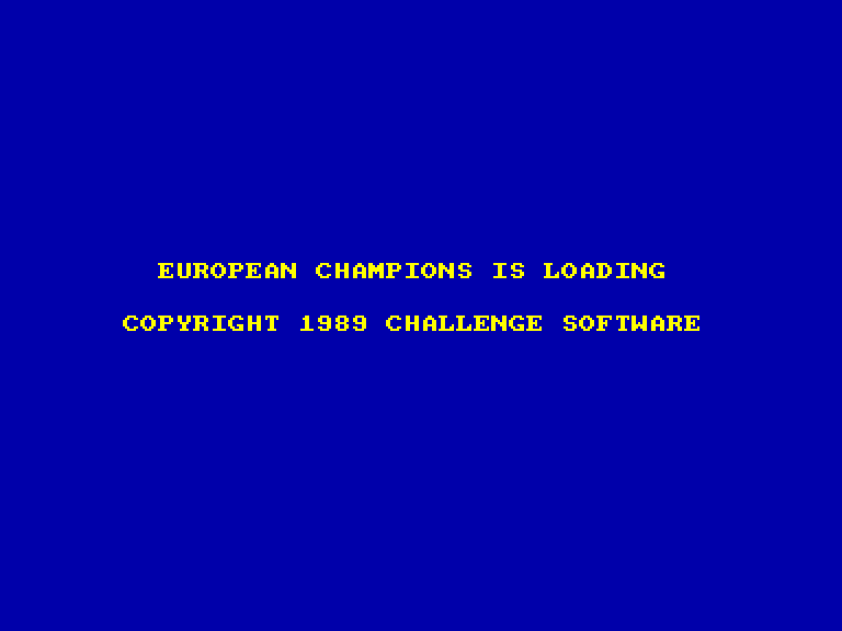 screenshot du jeu Amstrad CPC European champions