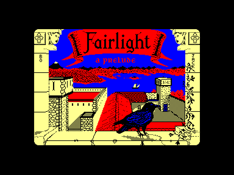 screenshot of the Amstrad CPC game Fairlight: a prelude