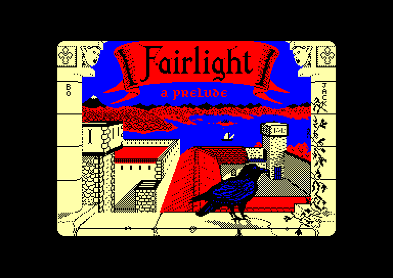 screenshot of the Amstrad CPC game Fairlight - The Legend