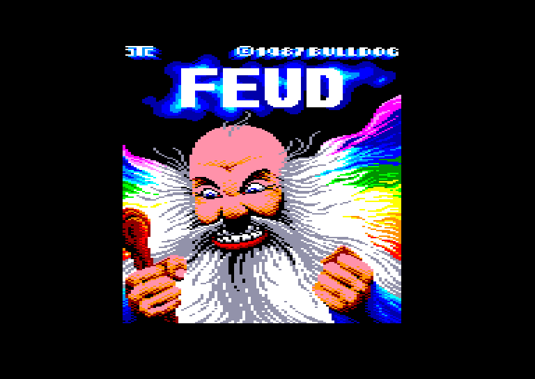 screenshot of the Amstrad CPC game Feud