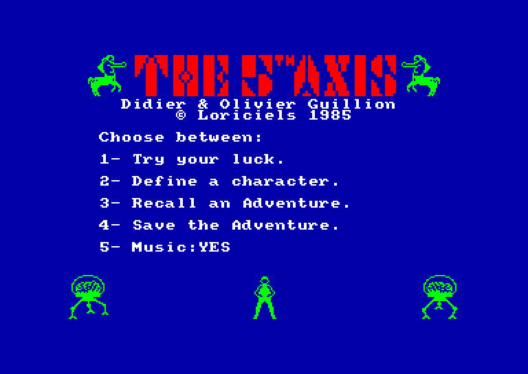 screenshot of the Amstrad CPC game Fifth Axis (the)