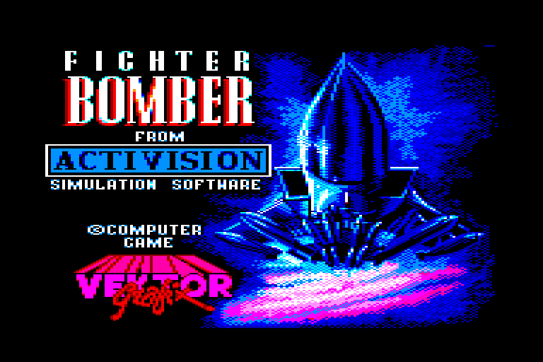 screenshot of the Amstrad CPC game Fighter bomber