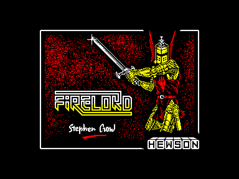 screenshot of the Amstrad CPC game Firelord