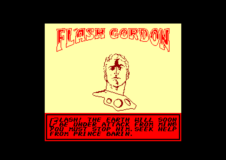 screenshot du jeu Amstrad CPC Flash gordon