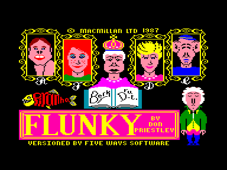 screenshot of the Amstrad CPC game Flunky