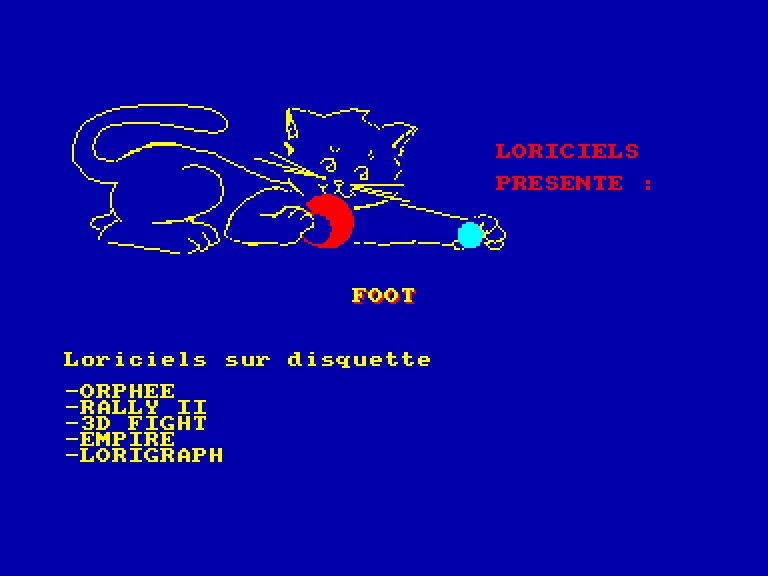 screenshot du jeu Amstrad CPC Foot 3d