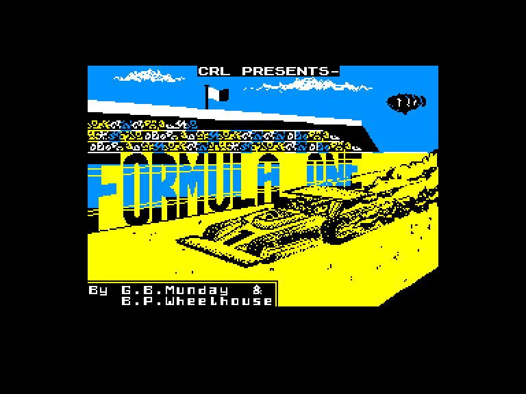 screenshot of the Amstrad CPC game Formula One