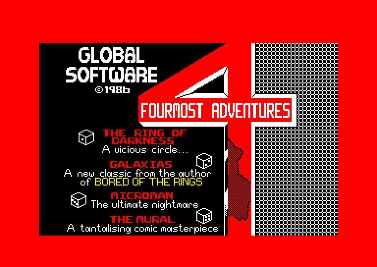 screenshot du jeu Amstrad CPC Fourmost Adventures