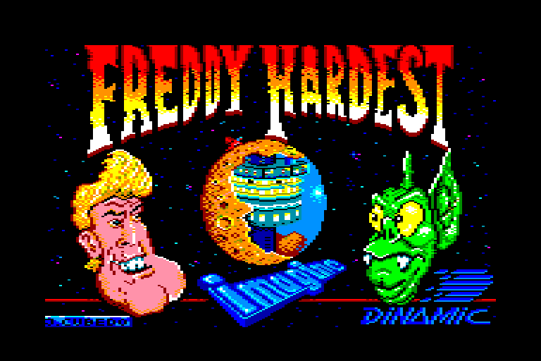 screenshot of the Amstrad CPC game Freddy Hardest