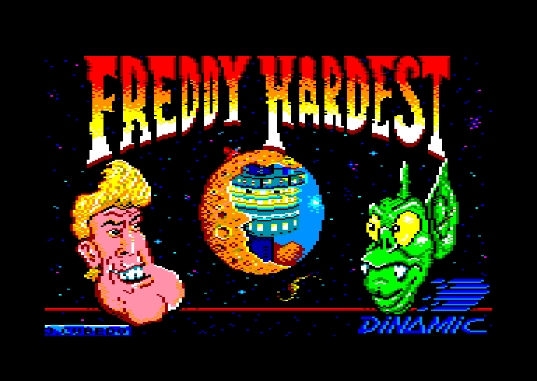 screenshot of the Amstrad CPC game Freddy Hardest