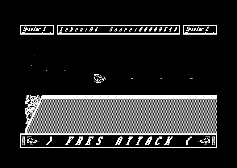 screenshot du jeu Amstrad CPC Fres attack